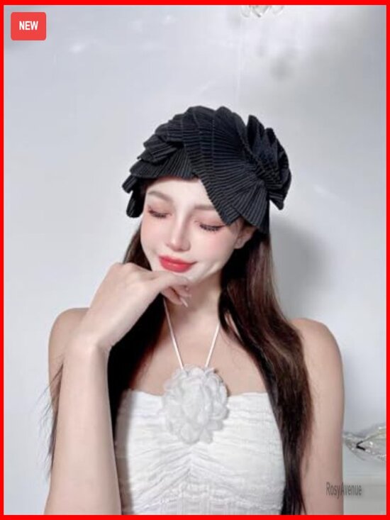 White Fringe Derby Fascinator Hat for Weddings Parties Adjustable Fit main image 4